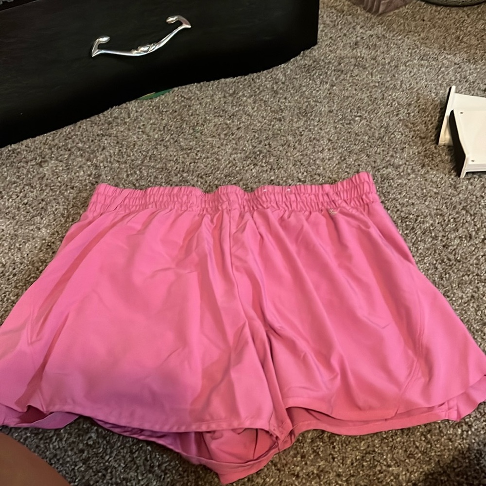 High Waisted Pink Running Shorts